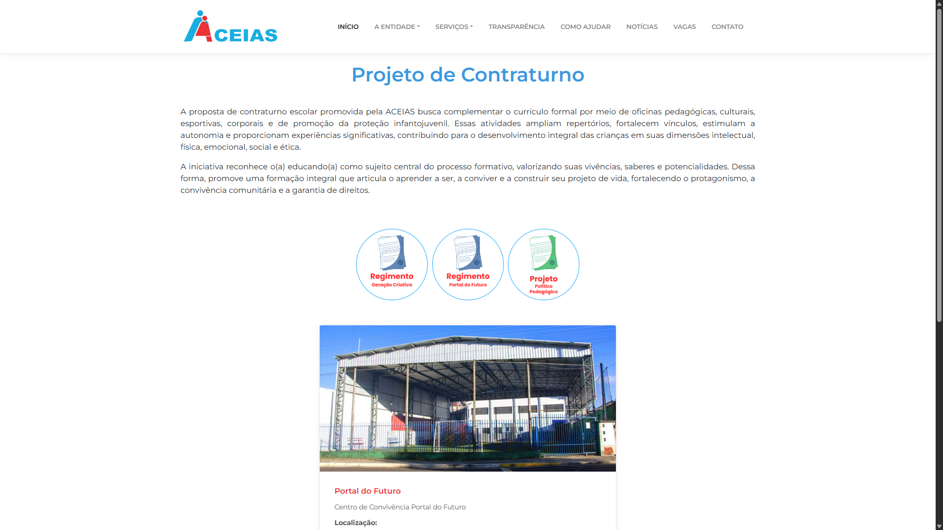 Site Institucional - Aceias