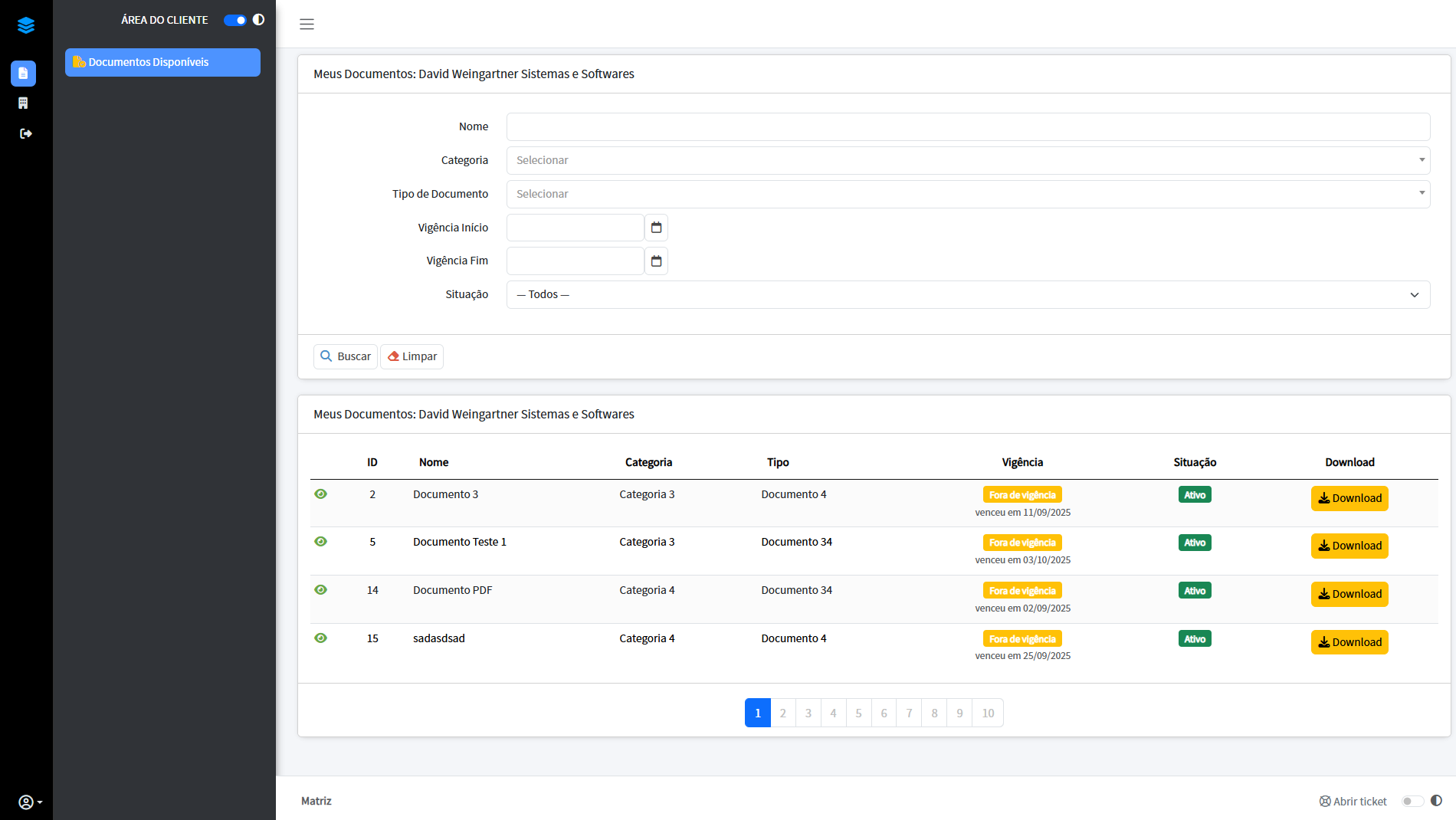Portal de Documentos e Ensaios - Alar Produtos Químicos