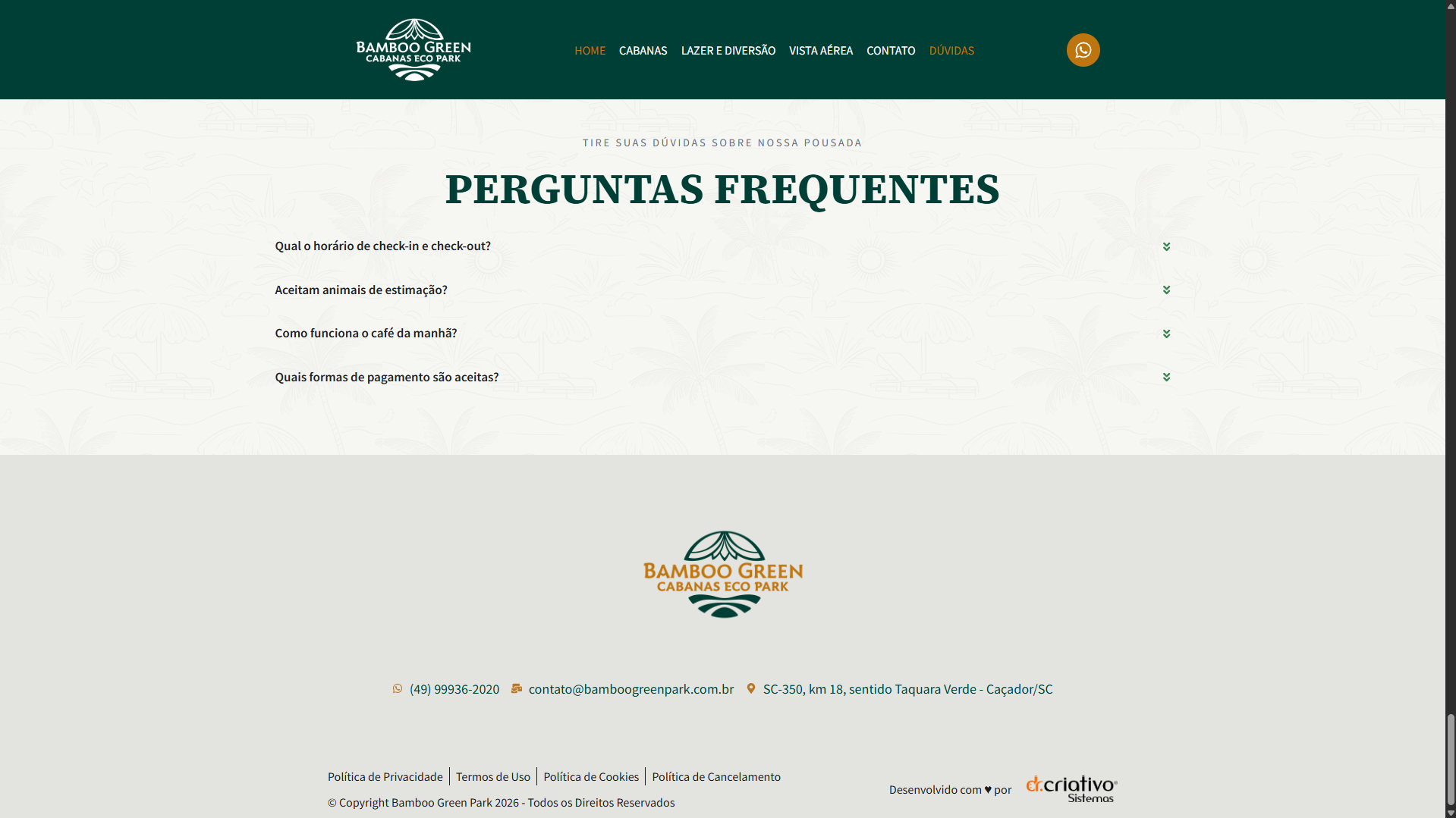 Site Institucional - Bamboo Green Park