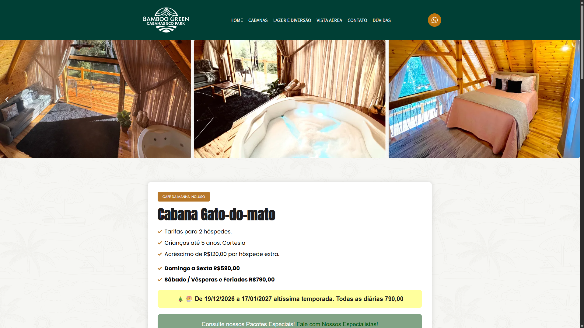 Site Institucional - Bamboo Green Park