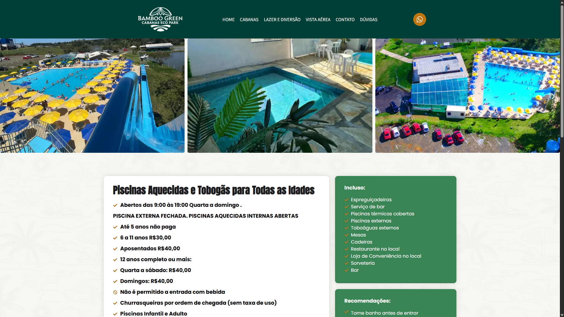 Site Institucional - Bamboo Green Park