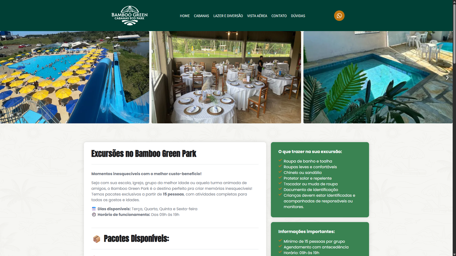 Site Institucional - Bamboo Green Park