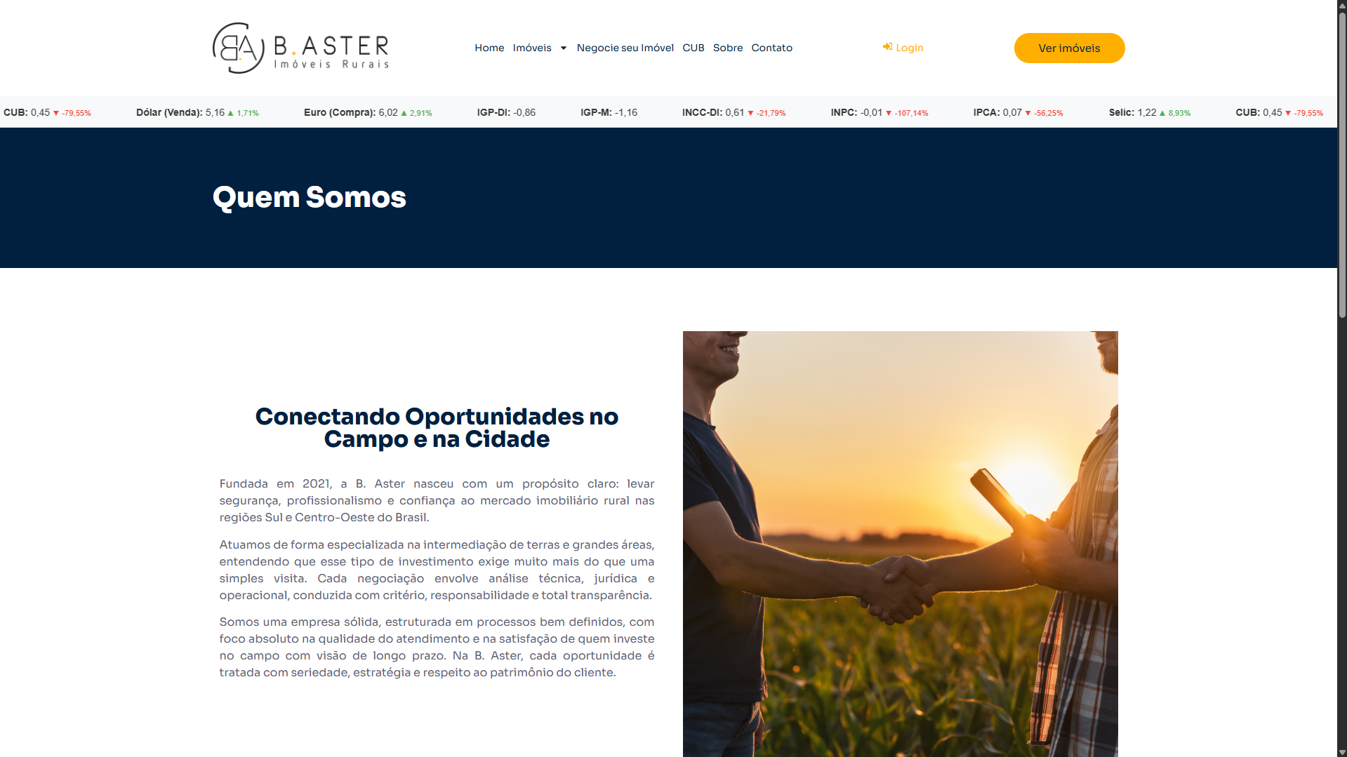 Portal Imobiliário - B. Aster Negócios