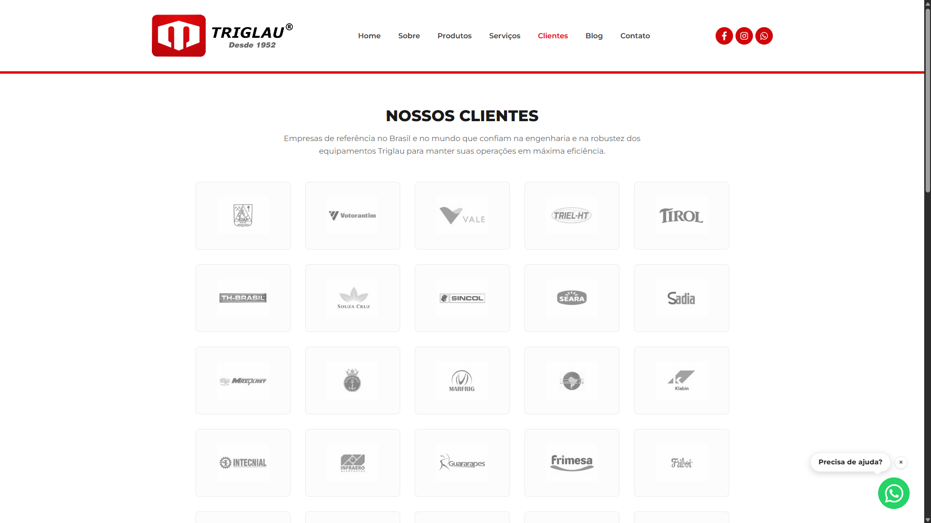 Site Institucional - Bombas Triglau