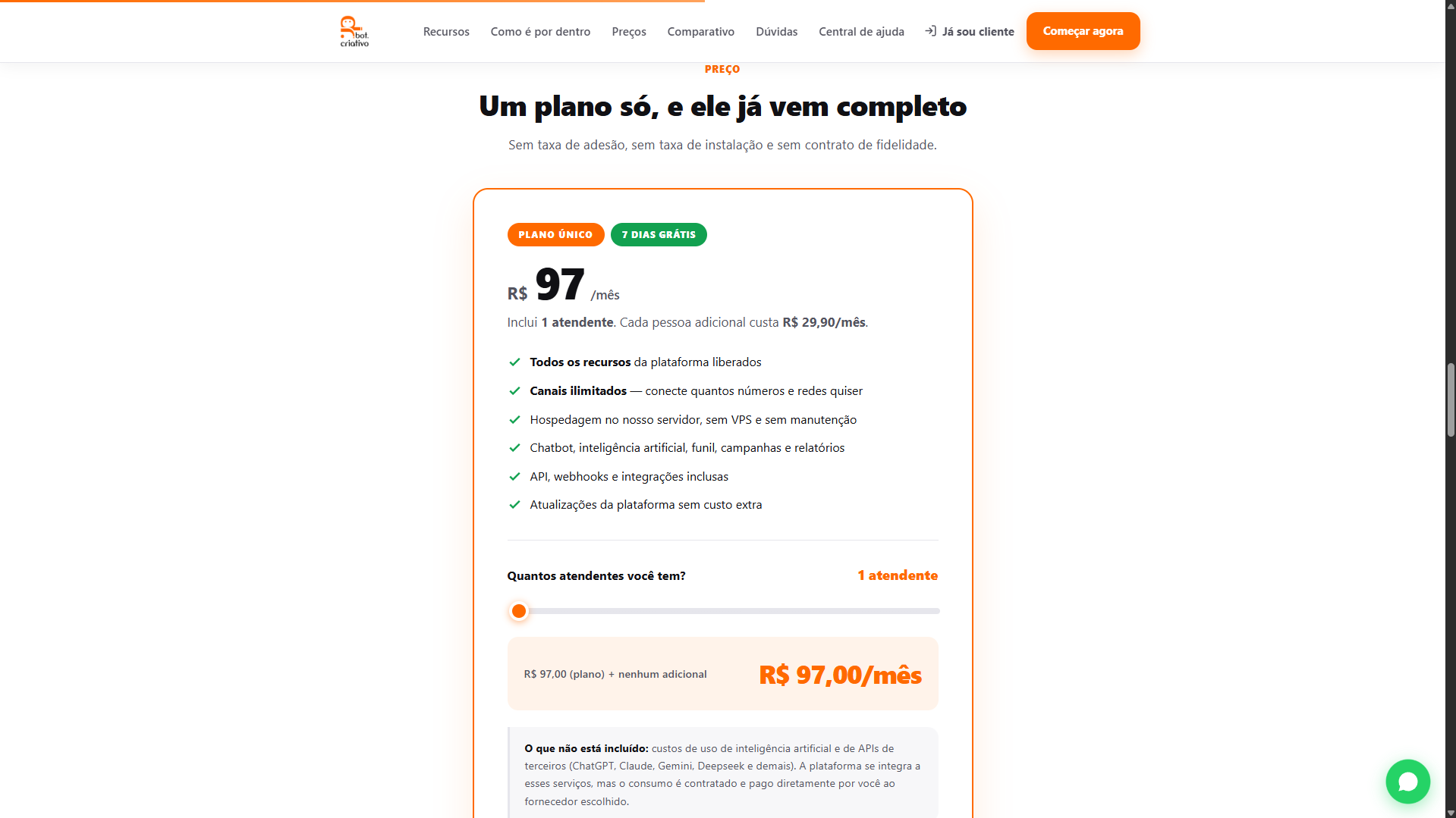 Landing Page - Bot Criativo