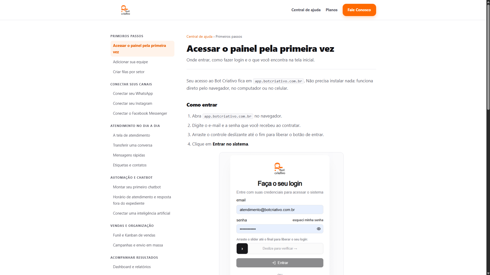 Landing Page - Bot Criativo