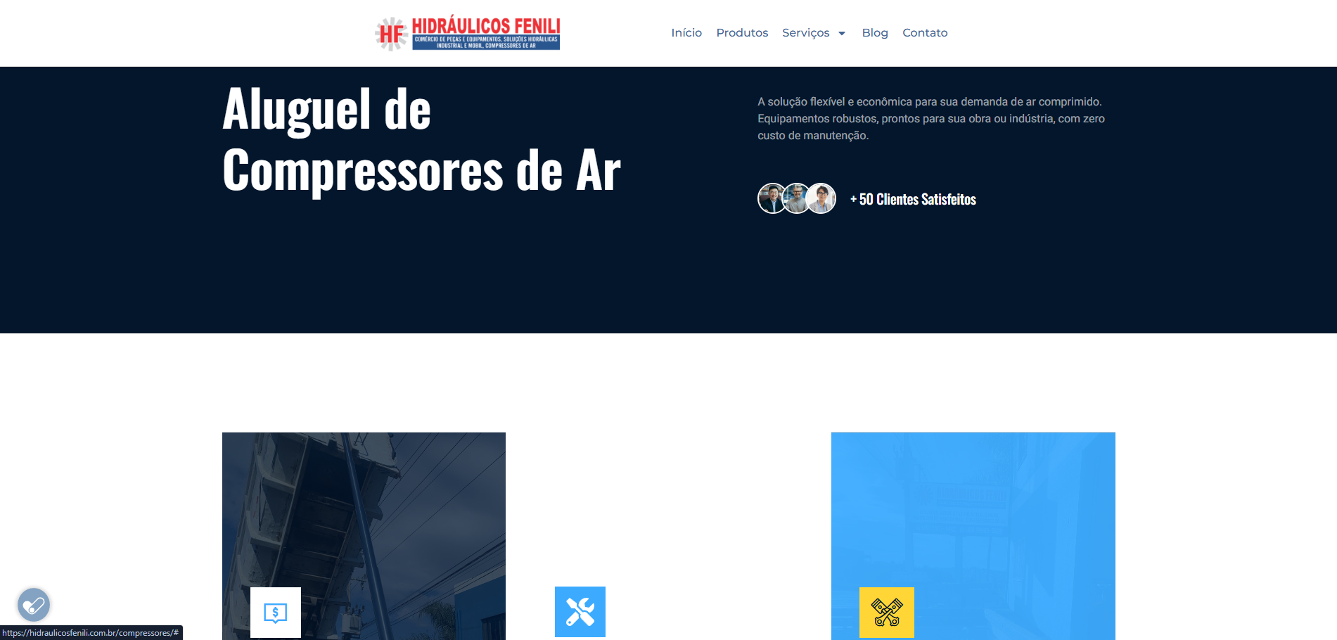 Site Institucional - Hidráulicos Fenili