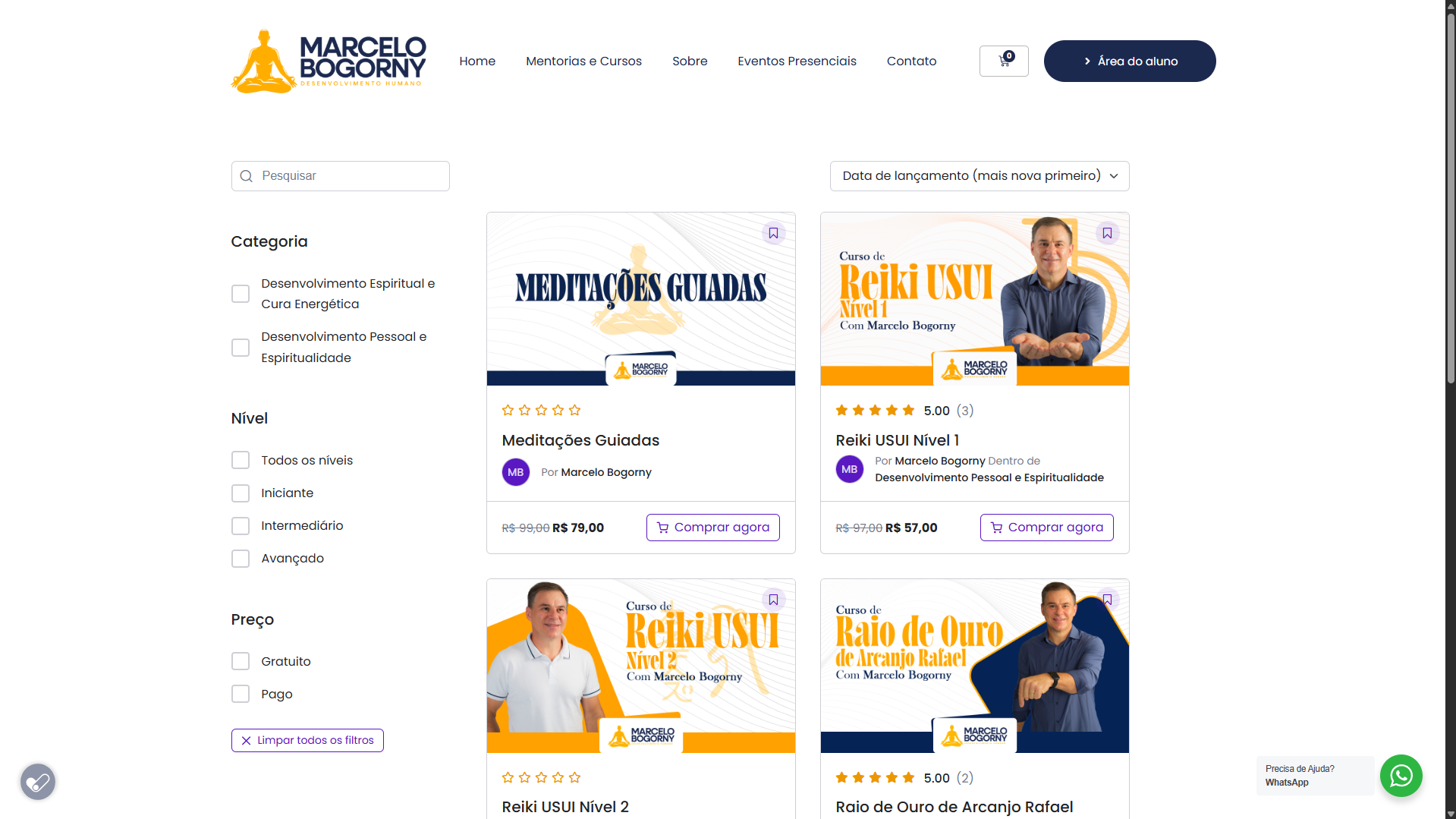 Plataforma de Cursos Online - Marcelo Bogorny