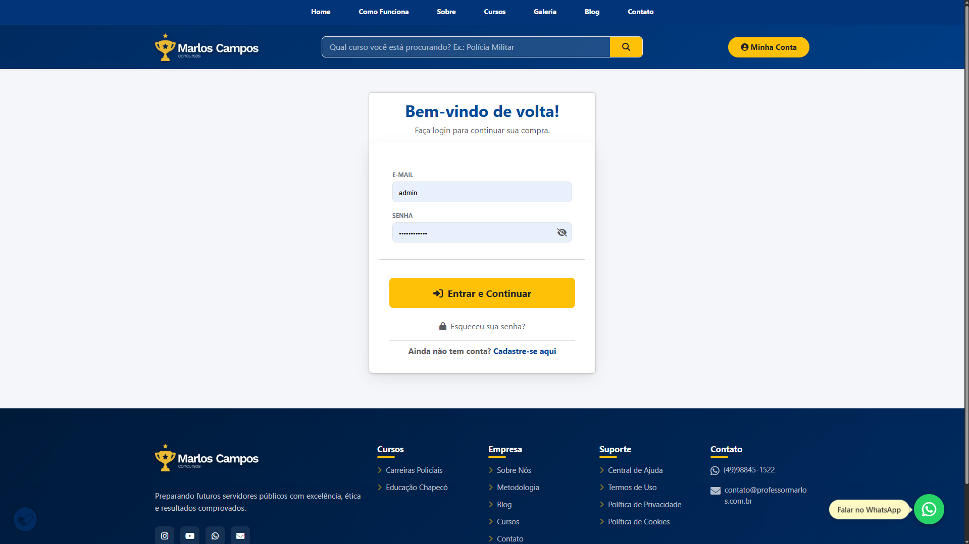 Plataforma EAD - Marlos Campos Concursos