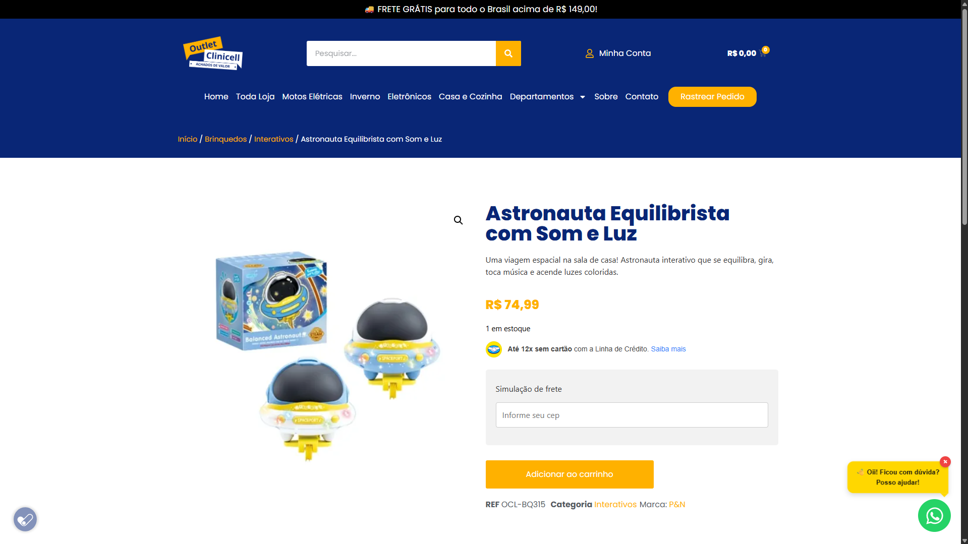 Loja Virtual - Outlet Clinicell