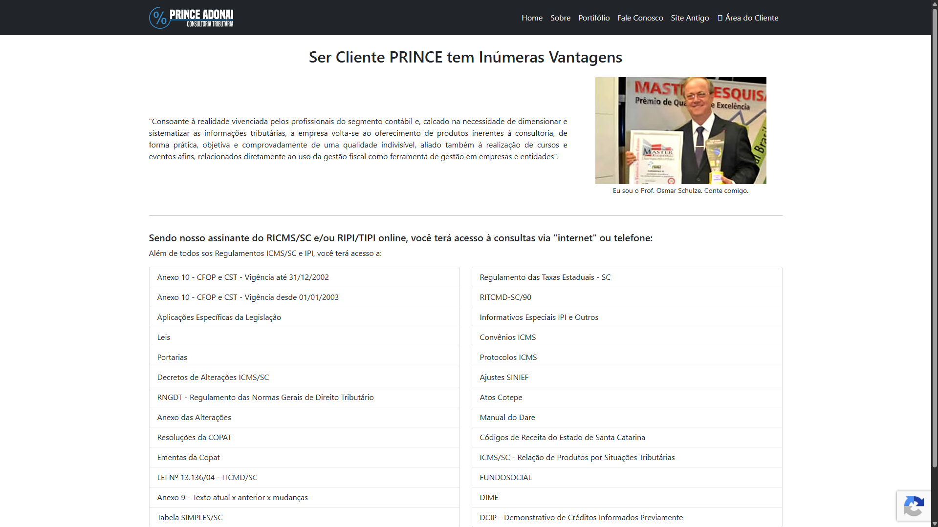 Portal de Consultoria Tributária - Prince Adonai