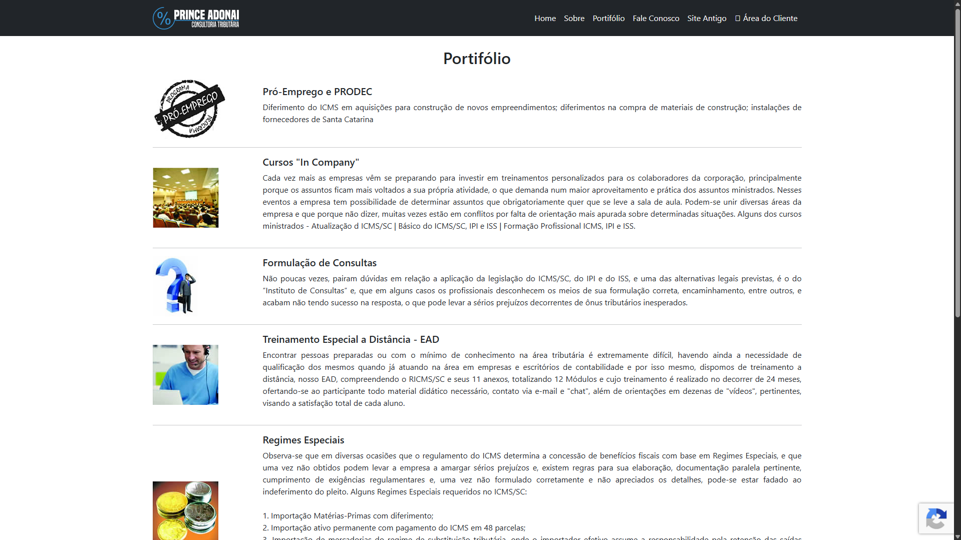 Portal de Consultoria Tributária - Prince Adonai