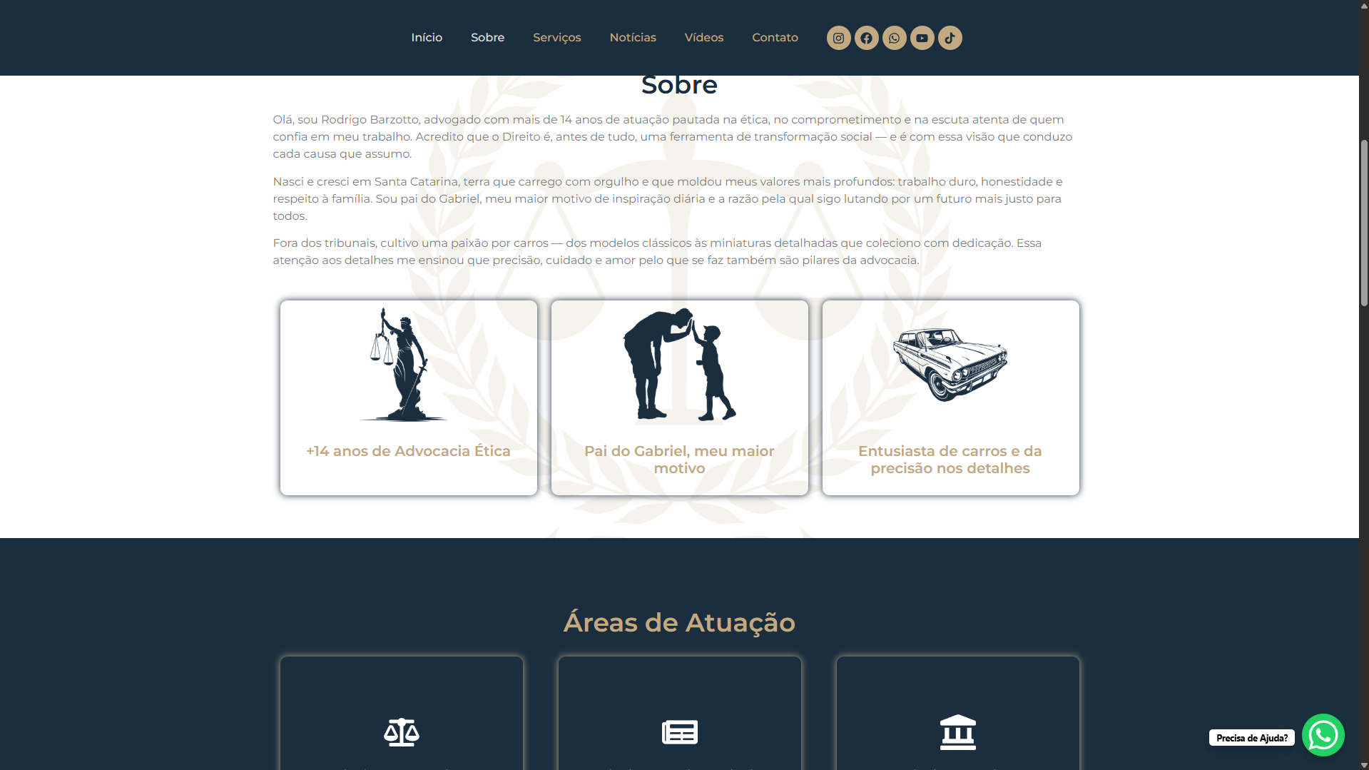 Site Institucional - Dr. Rodrigo Barzotto