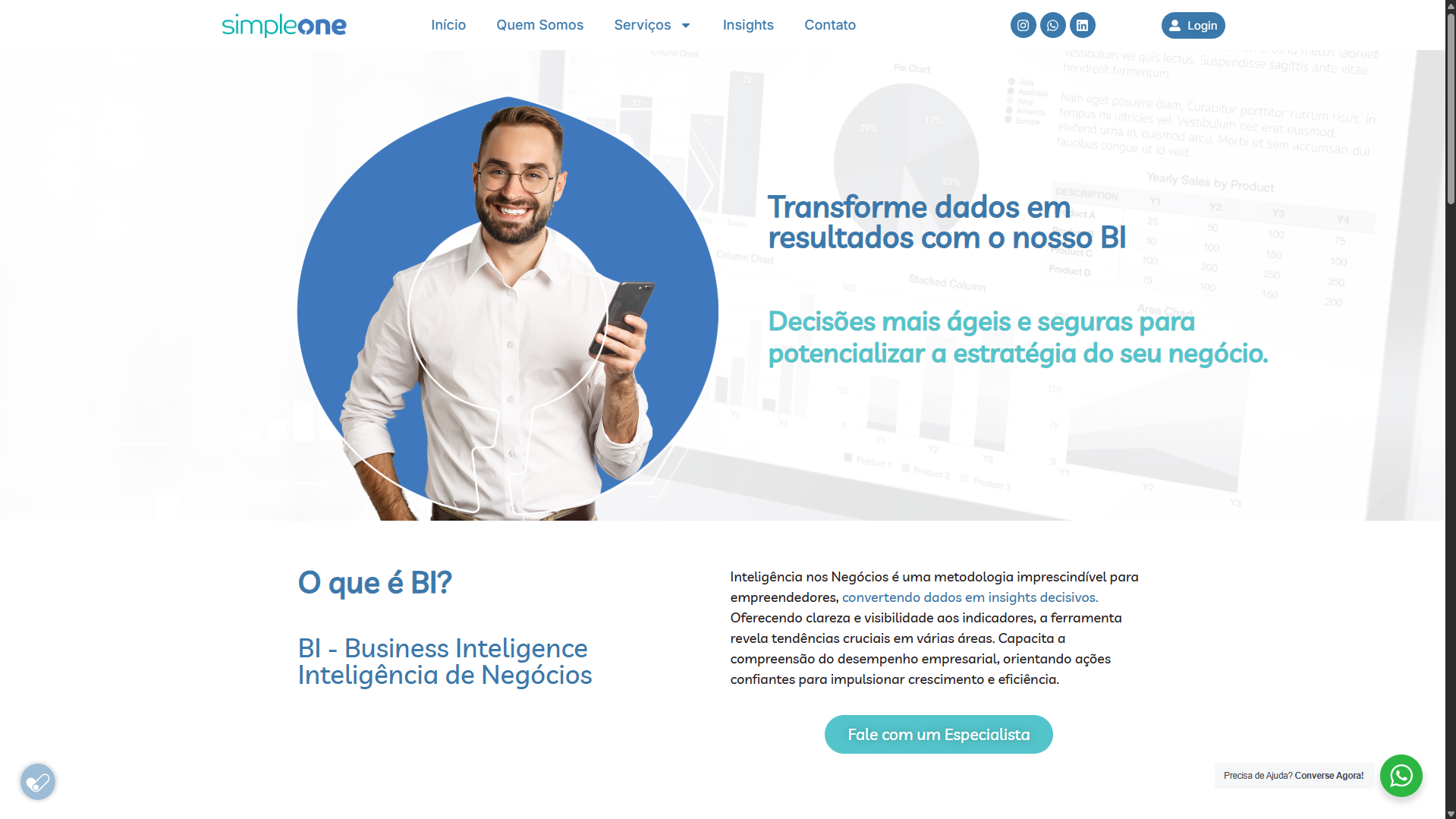 Site Institucional - SimpleOne Consultoria