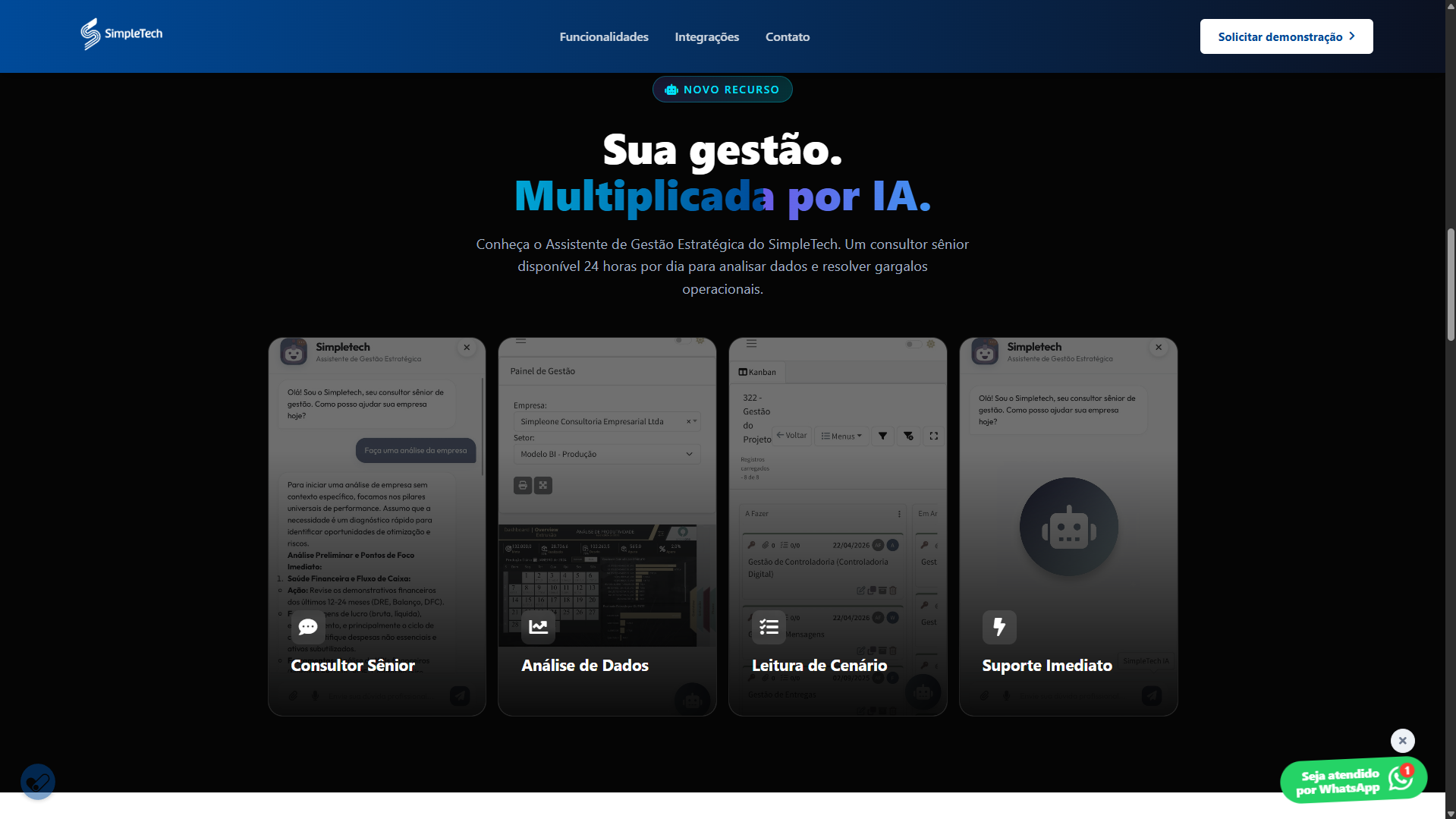 Landing Page - SimpleTech
