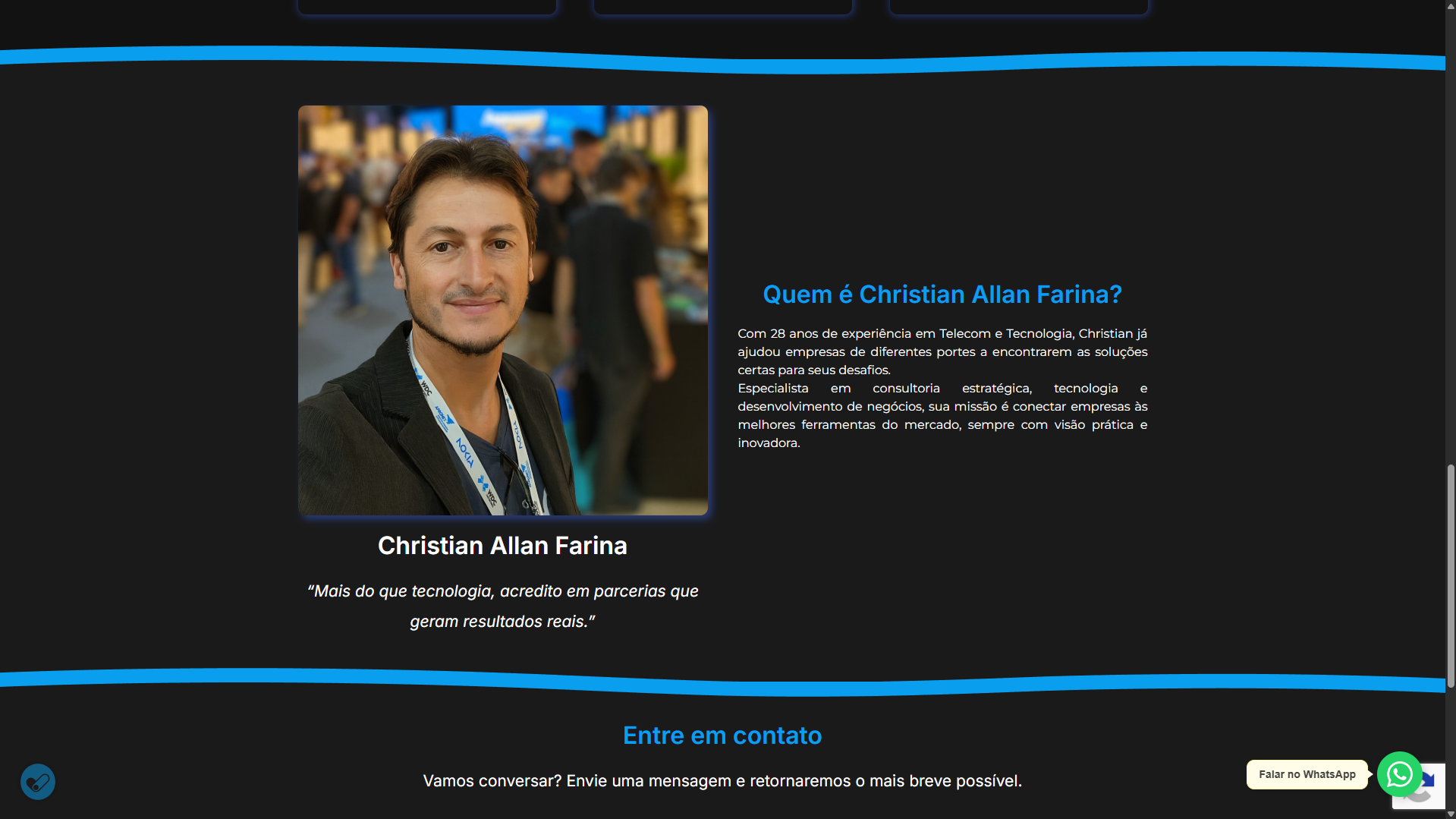 Site Institucional - FarinaTech Soluções
