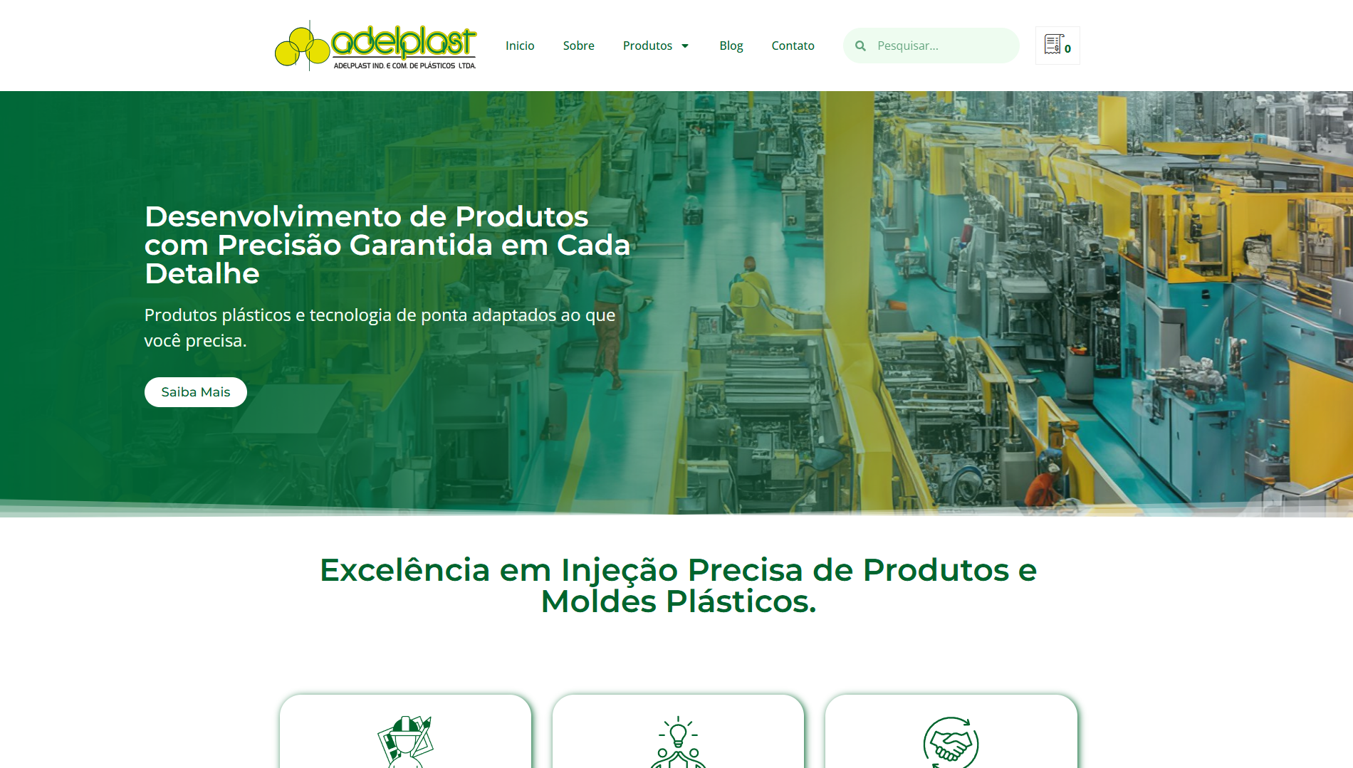 Site Institucional - Adelplast