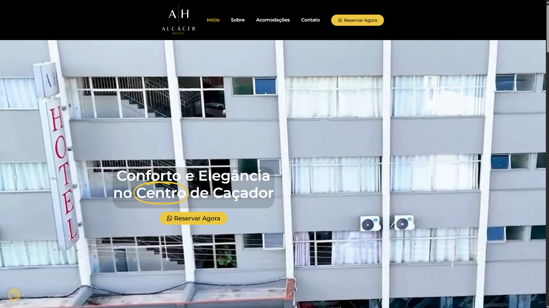 Site Institucional - Alcácer Hotel