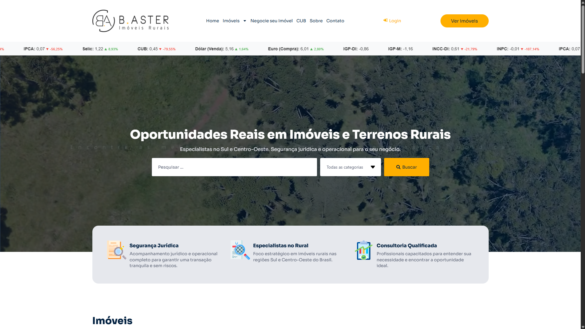 Portal Imobiliário - B. Aster Negócios