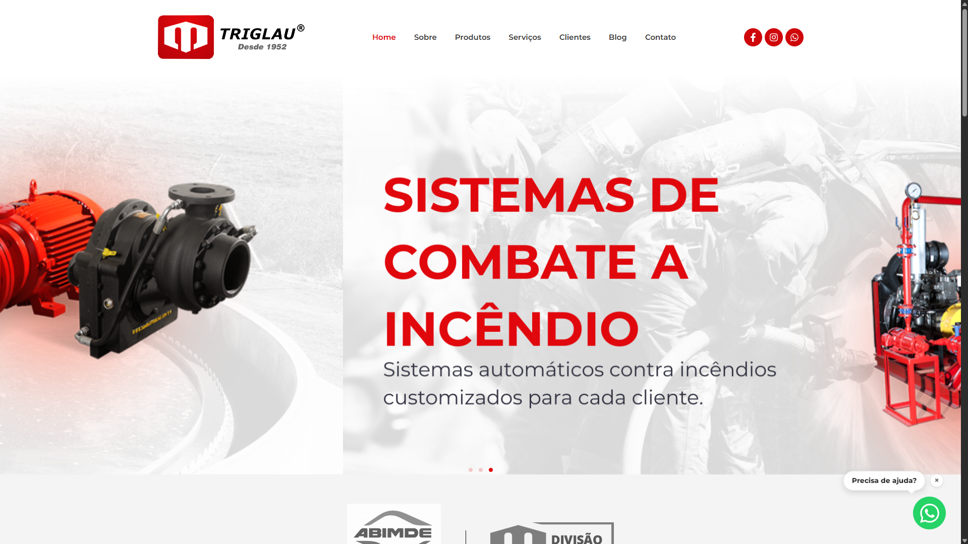 Site Institucional - Bombas Triglau