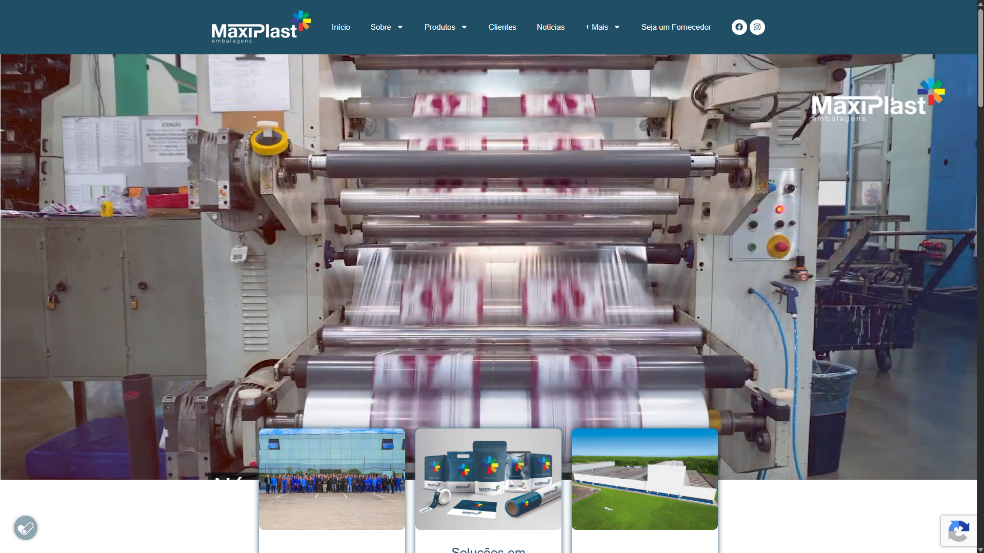 Site Institucional - Maxiplast
