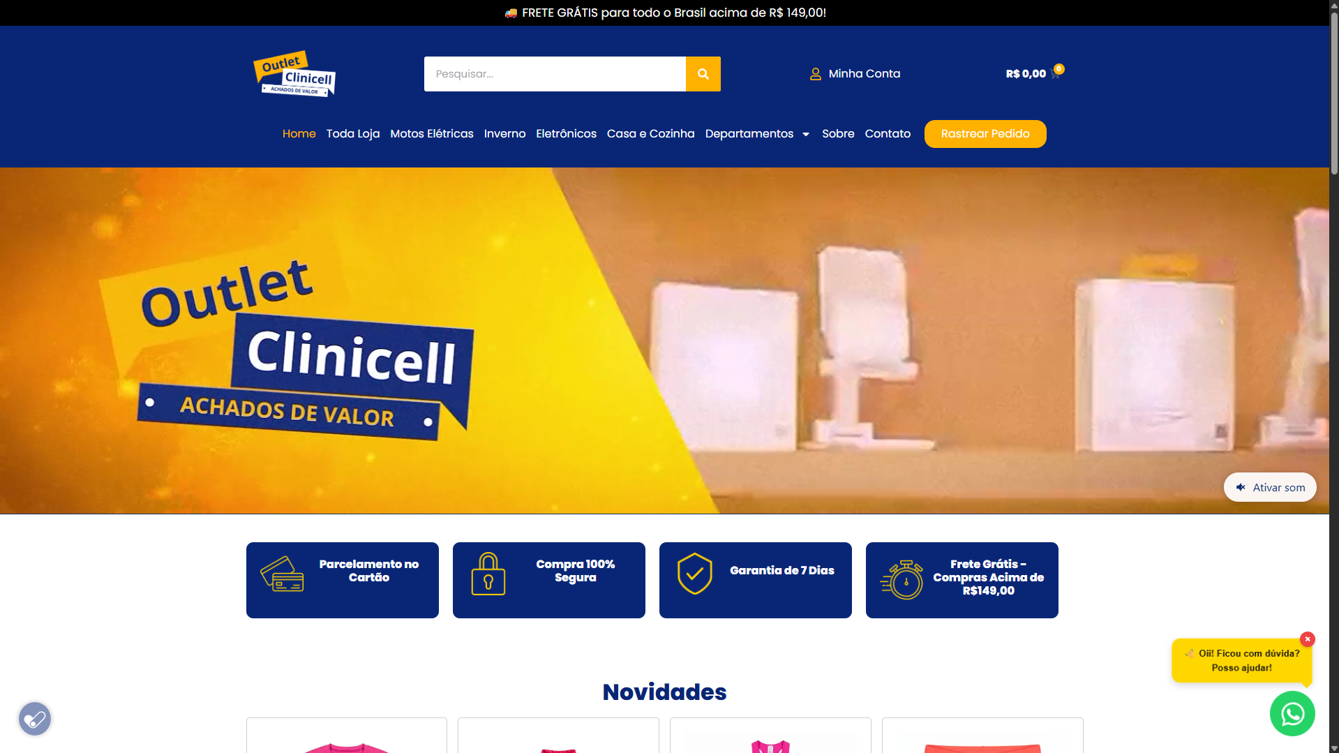 Loja Virtual - Outlet Clinicell