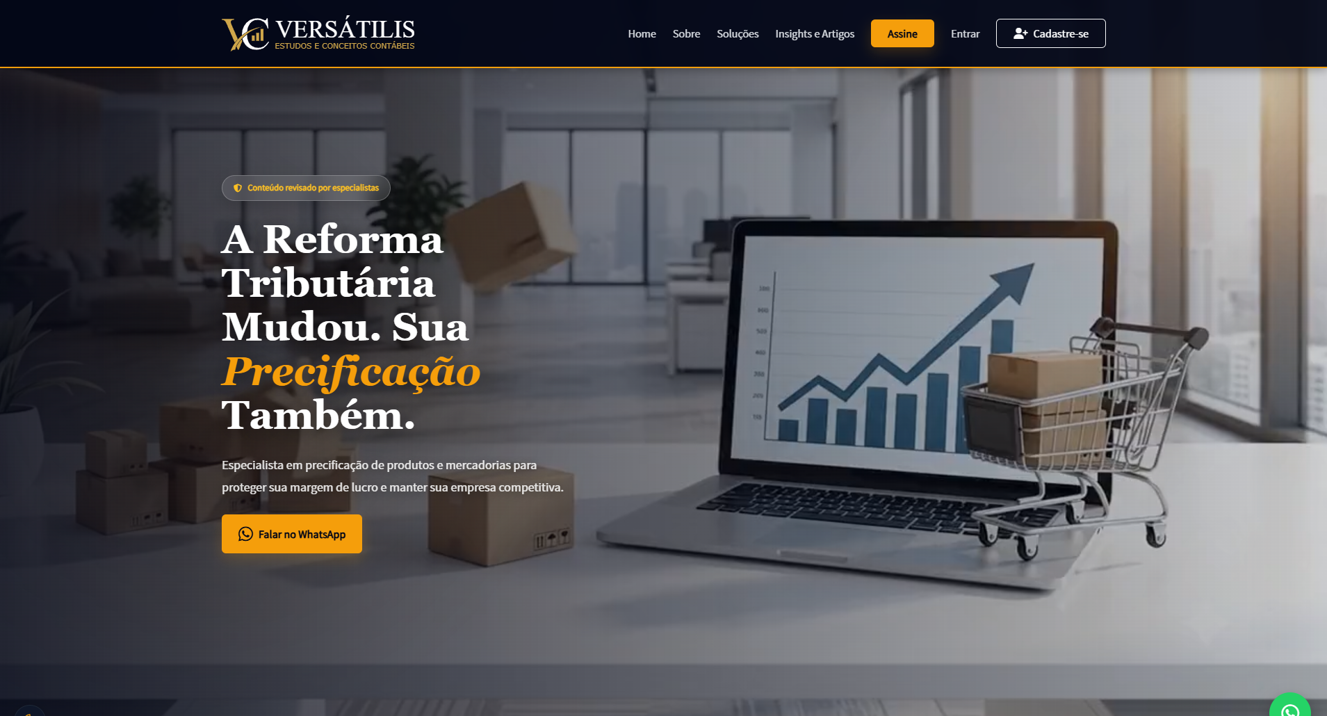 Plataforma de Conteúdo Contábil - Versatilis Pro